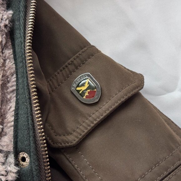 1 Madison Expedition Women's Faux Fur Trim Hood Parka Jacket Green Size Large - Picture 4 of 12